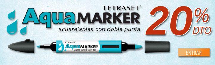 Rotulador Letraset AquaMarker (punta doble) en oferta