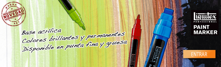 Rotulador profesional Liquitex Paint Marker con base agua