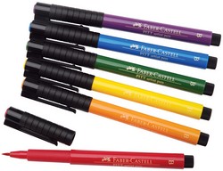 Faber Castell: rotulador pitt artist pen: punta pincel